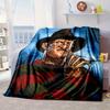 Horror Movie Characters Collage Blanket Flannel Blanket for bed, sofa, Camping, Hiking, Picnic Essentials, gift for family Fan gifts
