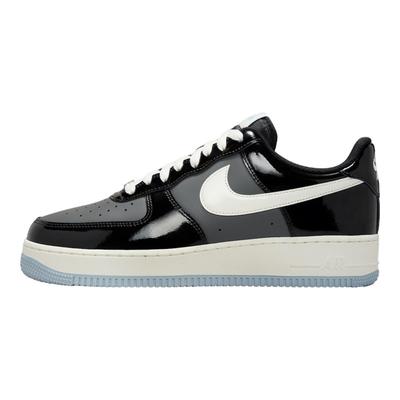 Кроссовки унисекс Air Force 1 Low Black Iron Grey Patent Armory-Blue Sail IB7676-001