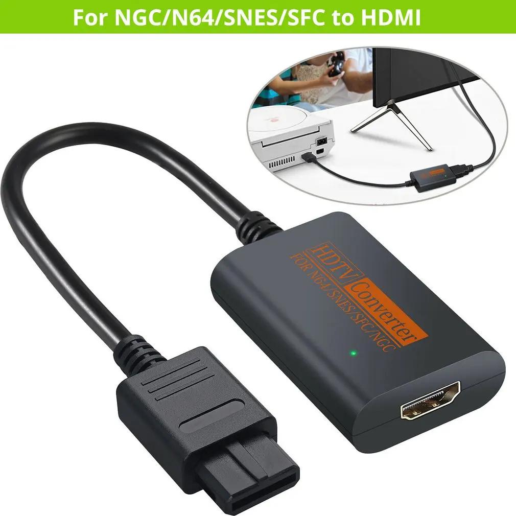 Для N64 к HDMI-совместимому конвертеру-адаптеру, полный цифровой 720P HDTV Gamecube SNES GC, Plug Play, без внешнего питания