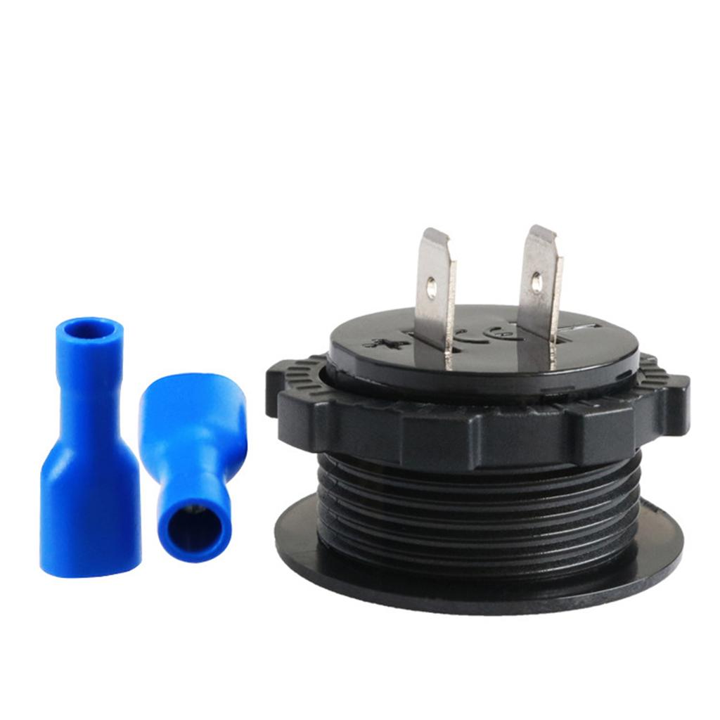 2-в-1 12-24 В автомобильный круглый температурный вольтметр, автоматический дисплей для проверки напряжения, цифровое измерение для автомобиля, мотоцикла, лодки, яхты, вольтметр