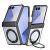 Чехол-подставка с вращением на 360° для Samsung Galaxy Z Flip 7 6 5 Flip7 Flip6 Flip5 Электроplated Магнитная петля Защитная крышка