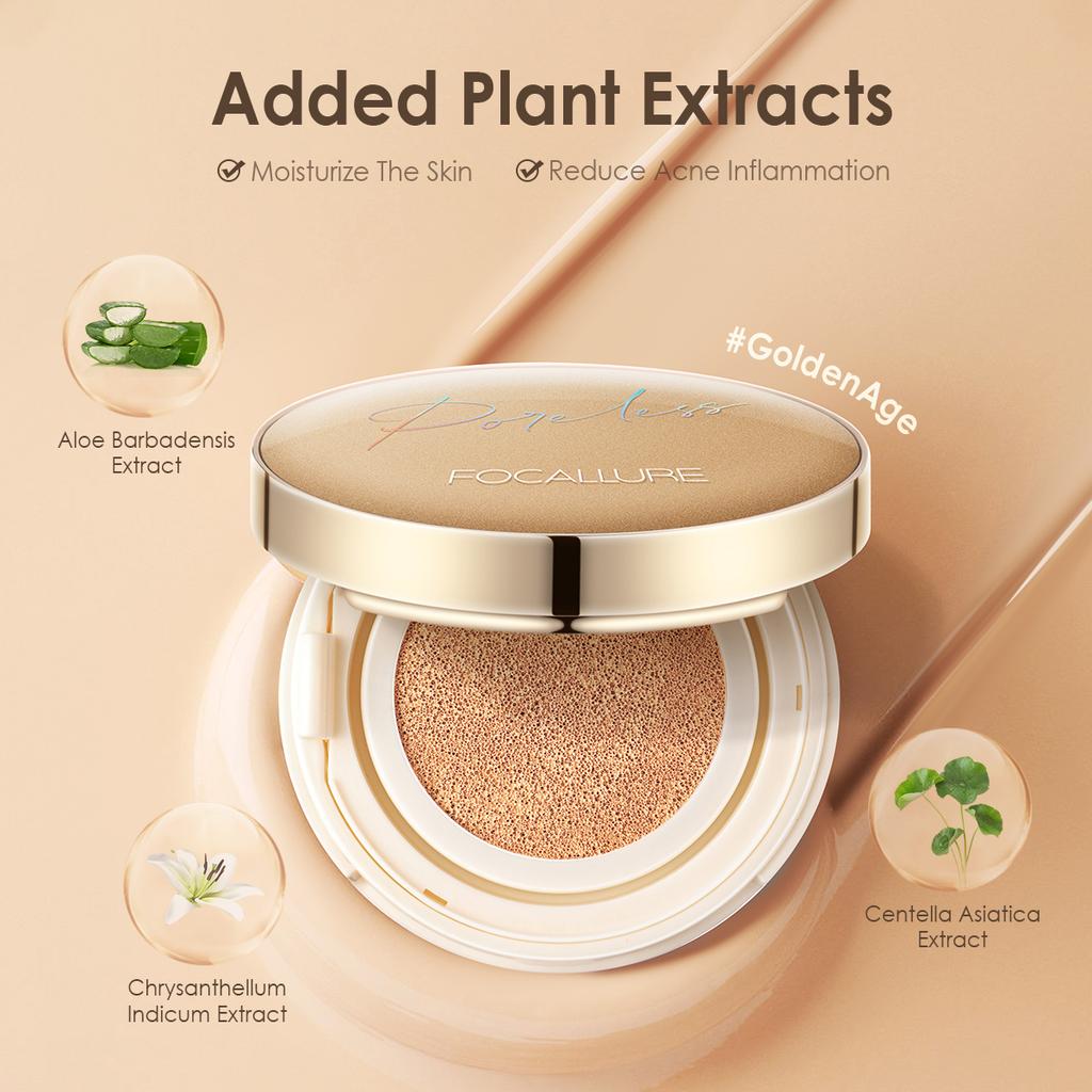 Focallure Poreless BB Air Cushion Foundation CC Cream Матовый консилер Отбеливающий макияж Косметика Водостойкая Осветляющая основа для лица
