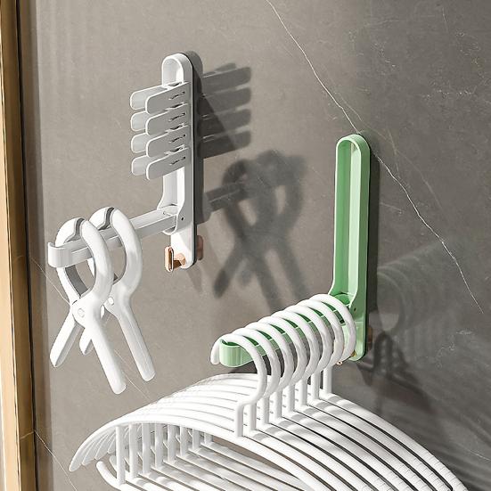 Многофункциональные аксессуары для дома Складная вешалка для одежды Сушилка Не требует пробивки Костюм Дверь ванной комнаты Пластиковый органайзер для хранения KTY