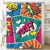 Sparkling Mermaid Scale Shower Curtain Premium Waterproof Fabric Decorative Home Bathroom Accessory With Silver Glitter Availabl
