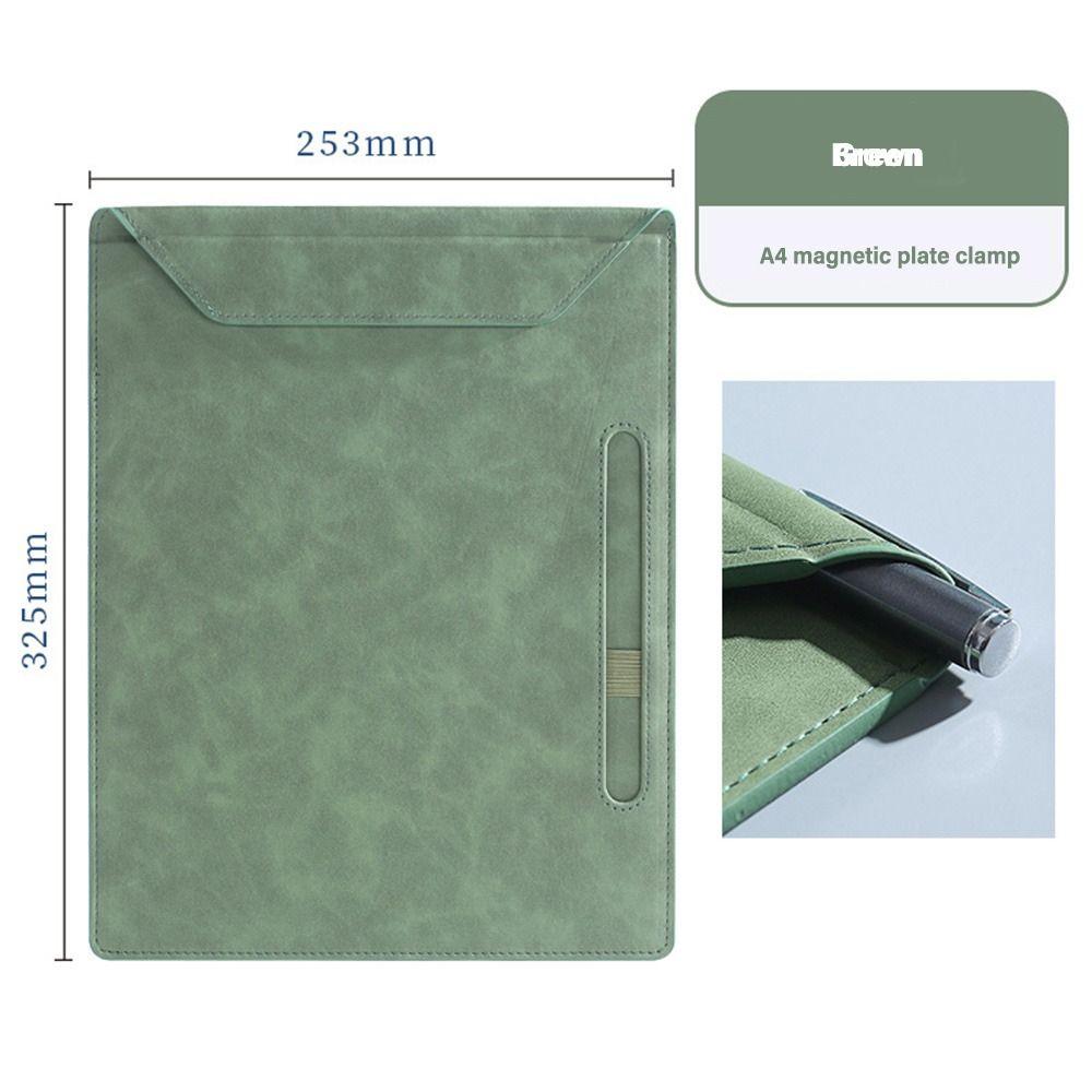 Magnetic Writing Clipboard Leather Document Filing Organizer A4 File Folder  Meeting Minutes