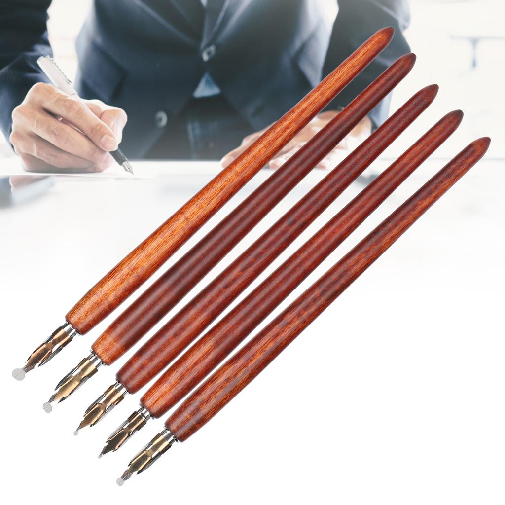 Деревянная ручка перьевая ручка для домашнего офиса искусство живопись каллиграфия перьевая ручка набор подарочный