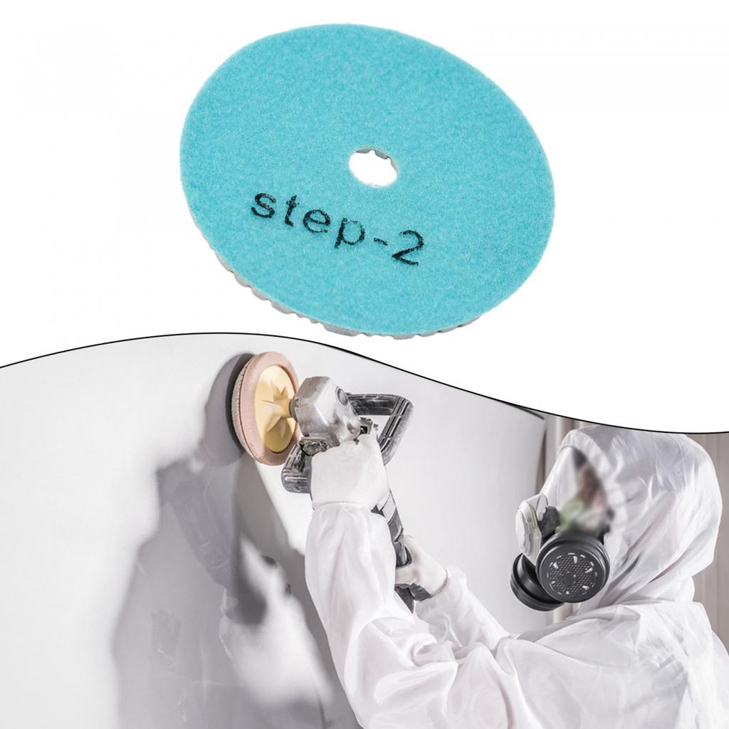 Инструменты Полировальный диск для сухой/мокрой полировки 100 мм 3-шаговый полировальный диск