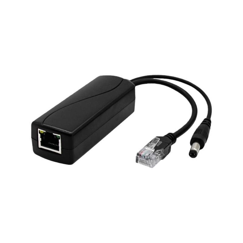 Пластиковый POE-сплиттер Преобразует 48 В в 12 В Стандарт IEEE802.3af/at для систем видеонаблюдения Простая установка