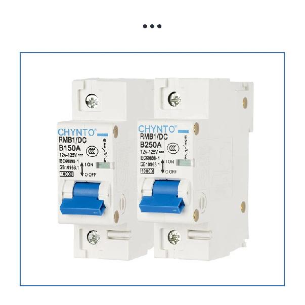 1-полюсный / 2-полюсный DC 12 - 125V 80A - 250A Автоматический выключатель для аккумуляторной батареи Для солнечной системы / Выключатель защиты от перегрузки Системы PV-аккумуляторов