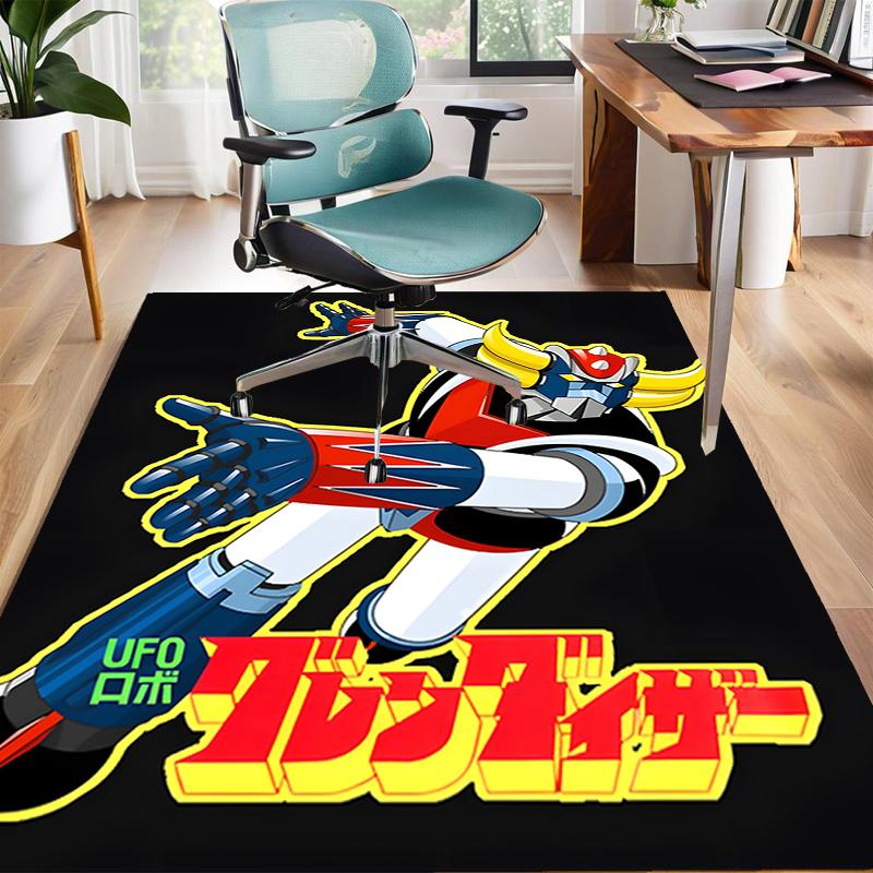 1pc UFO Robot Grendizer6 Design Area Rug - Non-Slip, Soft & Cozy Floor Mat for Living Room, Bedroom, Office - Indoor/Outdoor Decorative Carpet