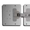 Silver Hinge Repair Plate with 4 Screws Hinge Fixing Plate  for Table Cabinet Window Door