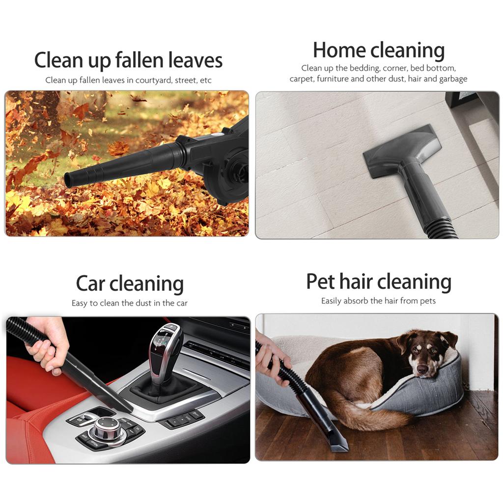 Cordless Leaf Blower 21V 4.0A Lithium 2 In 1 Sweeper and Vacuum Electric Air Blower Computer