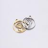 5Pcs/Lot Round Religious Virgin Mary Charms Hollow Catholic Pendants Stainless Steel Charms for Necklace Bracelet Jewelry Making
