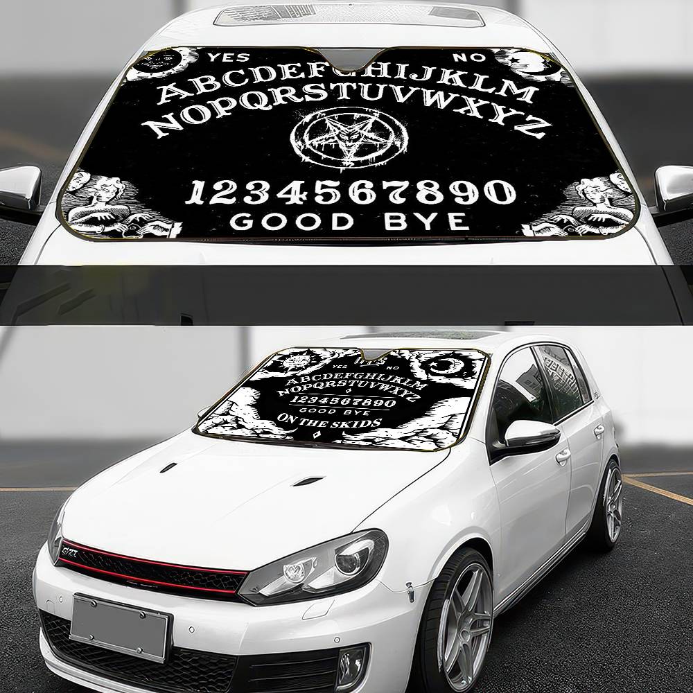 Ouija Satanic Car Sun Shade Windshield Shocked Car Front Window Sunshades Cover Keep Vehicle Cool UVWindshield Sunshades 1
