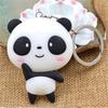 Silikon Panda Kalit Osiligi Multfilm Panda Kalit Osiligi Kalit Halqasi Sumka Osiligi Kalit Halqasi