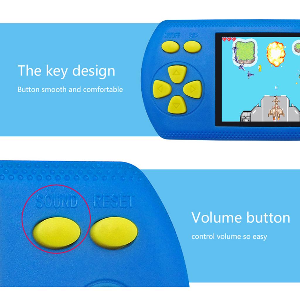 Handheld Games Console for Kids Adults Retro Game Player 200 Classic Games 16 Bit 2.2-inch Color
