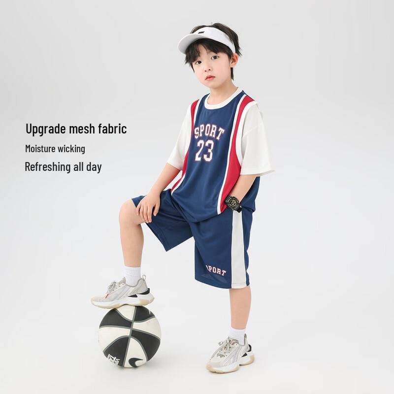 Boys' Breathable Quick-Drying Basketball Short Set