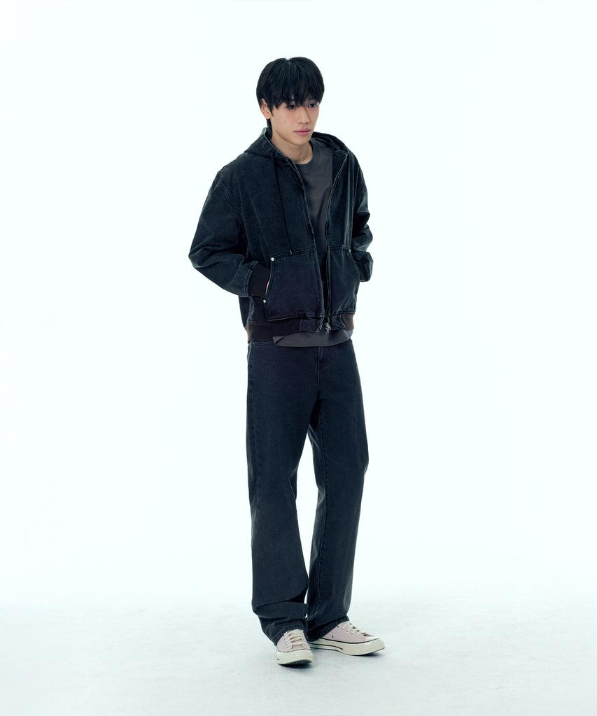 Толстовка Plac Denim с молнией Винтажный черный