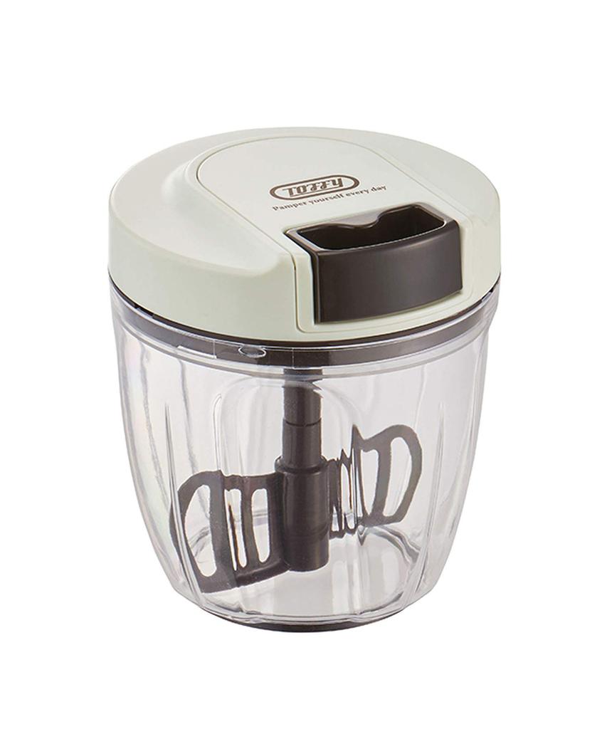 Handy Chopper II Новая модель Не требуется источник питания Ручной кухонный комбайн Измельчитель Измельчитель Блендер Стильный Милый Простой [Toffy] K-HC6 (Пепел