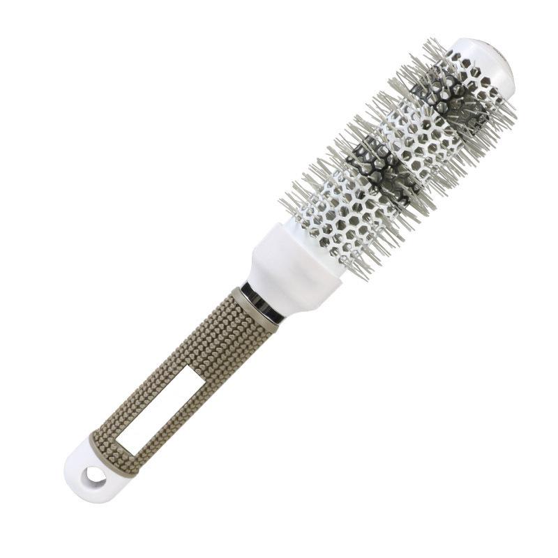 Щетка для укладки волос, нейлоновая расческа, термоалюминиевая трубка, круглая расческа для волос, профессиональная салонная щетка для волос, бигуди, инструменты