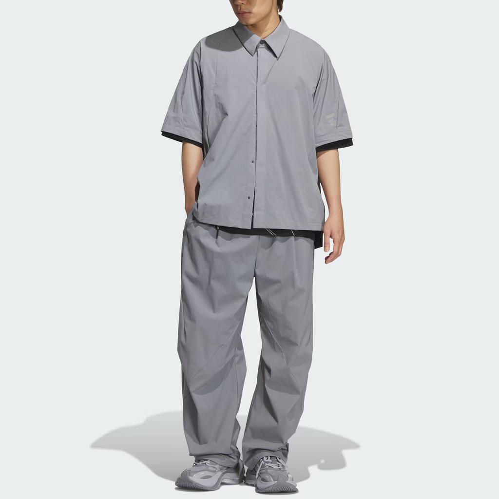 Adidas FOS SS25 Свободная спортивная повседневная футболка с коротким рукавом для мужчин рубашки KC0099