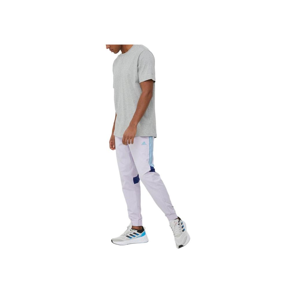 adidas Однотонный свитер с круглым вырезом, прямой, повседневный, спортивный, с коротким рукавом, мужские топы, средне-серый-меланжевый IC9789