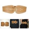 Stylish Studded Belt Fashionable PU Leather Waistband Women Wide Waist Belt for Casual and Party Wear