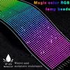 Гибкий светодиодный дисплей RGB с приложением, программируемый с помощью пульта дистанционного управления, мягкая вывеска, светодиодная лента, маска, шляпа, одежда, сумка, обувь, прокрутка слов, матричный экран