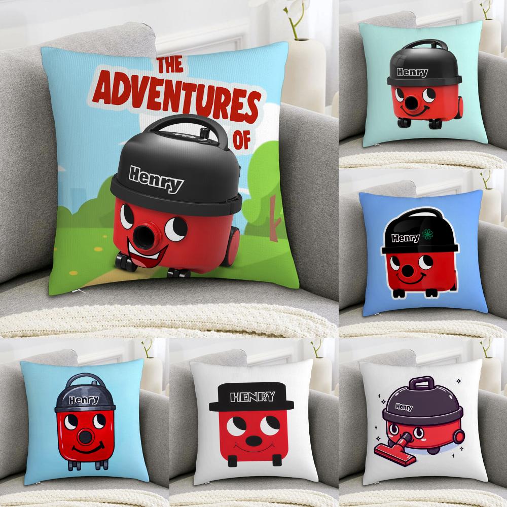 HHenry Hoover Cushion Cover Pillowcase Comfort Sofa Bed Silky Elegant Invisible Zipper Decorative Cushion Cover