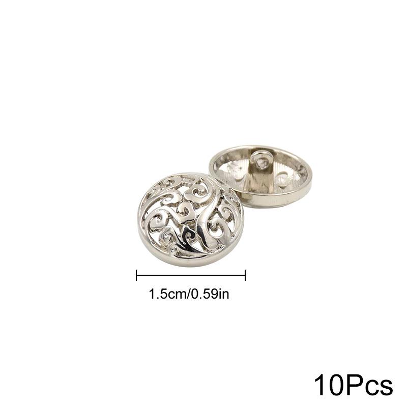 10 шт. пряжка костюм облачные кнопки модные металлические кнопки золотой цинковый сплав швейные аксессуары кнопки выдалбливают пальто