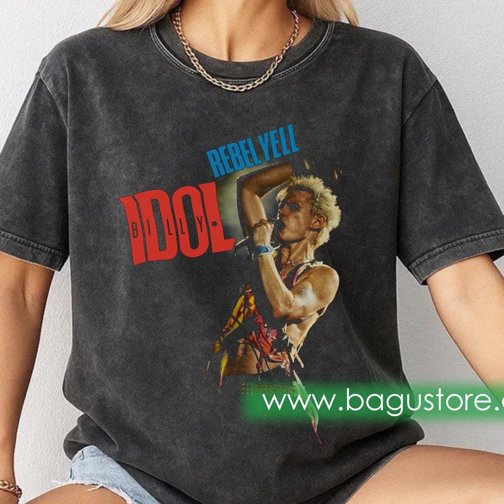 Billy Idol Singing Graphic Tee | Vintage Rock T shirt