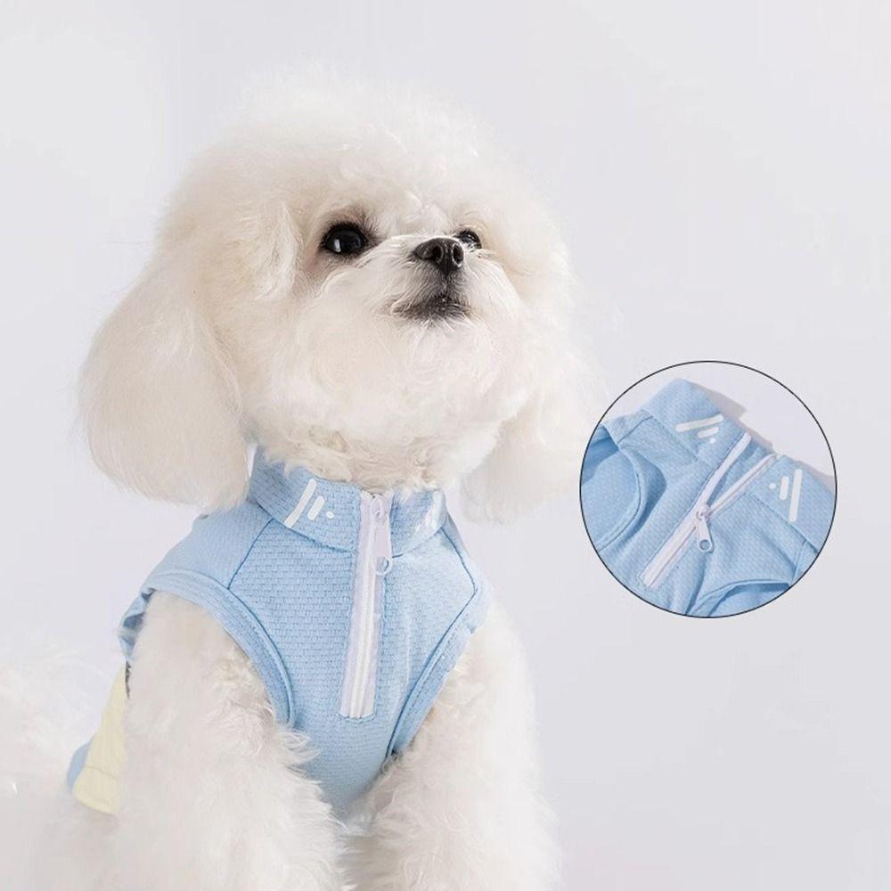 Тонкая одежда для защиты от солнца для собак Мягкий сетчатый жилет для питомца Модный охлаждающий жилет для собак Лето