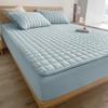 Водонепроницаемый стеганый наматрасник, защита от клещей, антибактериальный наматрасник, тисненый дизайн, постельное белье, простыня на подкладке