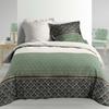 Housse De Couette - Belore - Vert - 220x240cm - 100% Coton - Oeko-Tex®