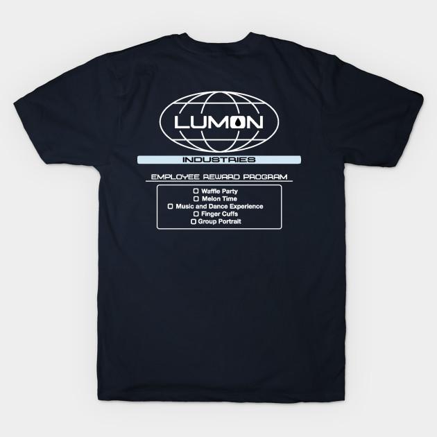 Men Black Print T-shirt Severance- Lumon Employee Rewards Program- On Dark No-Cut Transfer Paper Print Cotton Tshirt