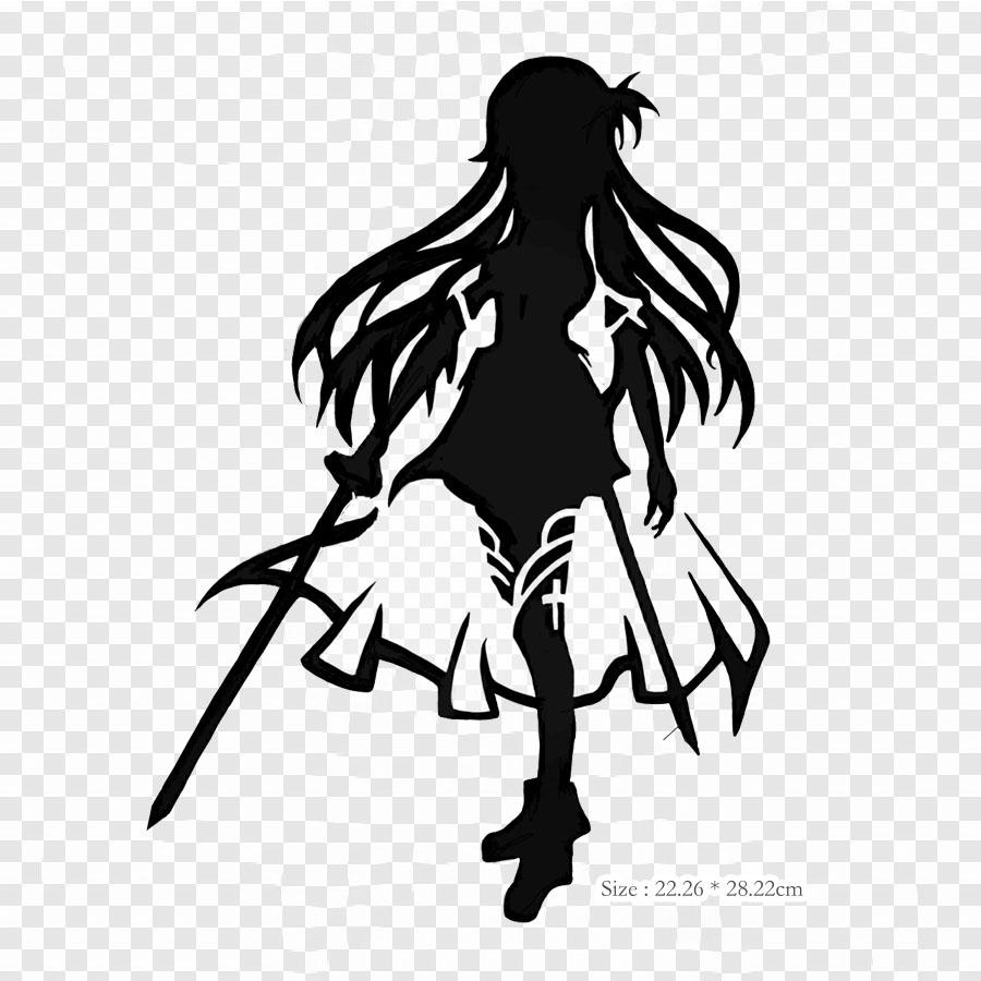 Sword Art Online Asuna Render Asuna Kirito Iron On Patches For Clothing Applique Stickers On Clothes Heat-Sensitive Custom Patch