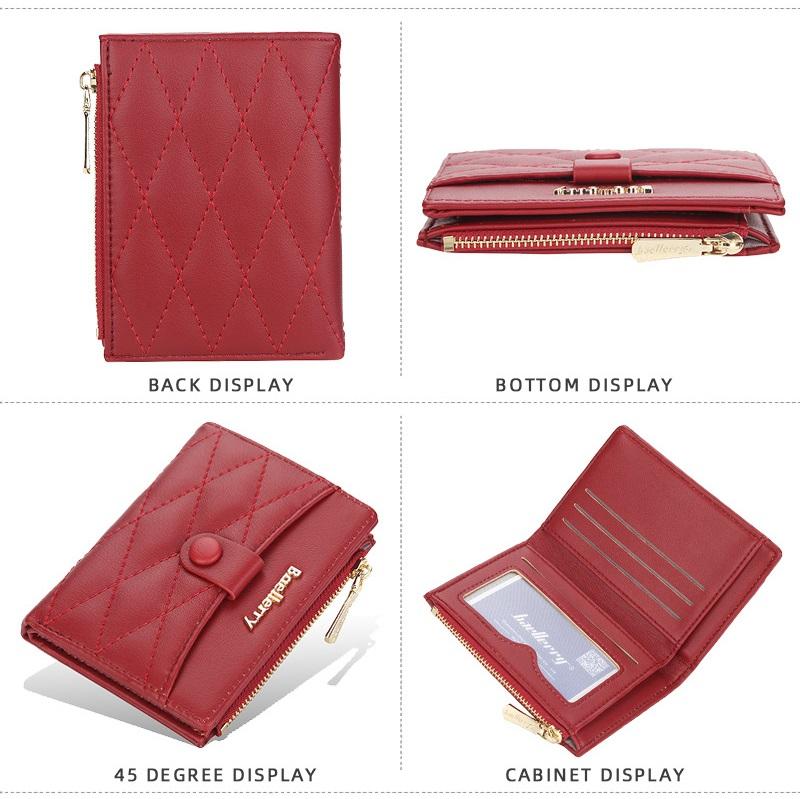 Baellerry модные женские короткие кошельки из искусственной кожи двойной кошелек держатель для карт портмоне