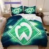 Постельное белье с узором SV Werder Bremen Комплект одеял Покрывало Наволочка Домашний Декор Подарок на День Рождения (1 пододеяльник + 2 наволочки, без наполнителя)