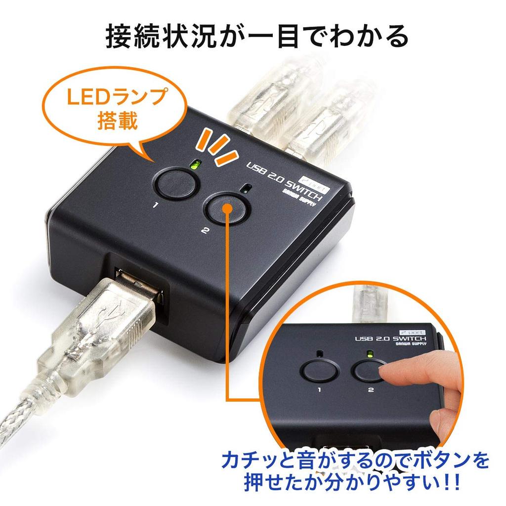 Sanwa Direct USB с USB-хабом, совместимый с внешними устройствами и Switch, Руководство, [PC2USB1] Функция, Принтеры, Жесткие диски, Клавиатуры, Мыши, 400-SW020