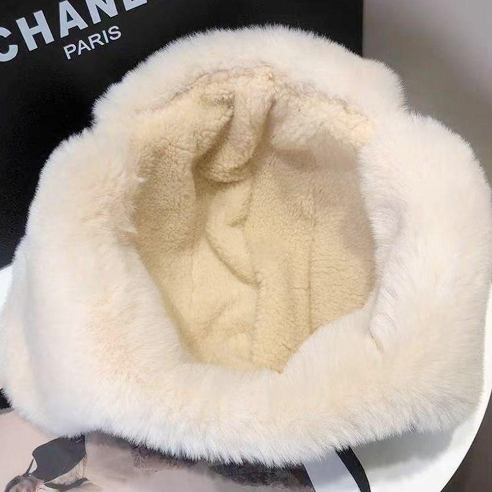 Thick Bomber Hat Warm Ushanka Fur Hat Outdoors Winter Cap for Men Women