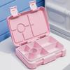 Double Button Lunch Box for Kids Students School Compartment Leakproof Meal Prep Containers Portable Microwave Oven Bento Boxes