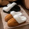 Fleece Thickened Thermal Cotton Slippers 2025 New Winter Cotton Shoes Home Indoor Soft-soled Plush Slippers