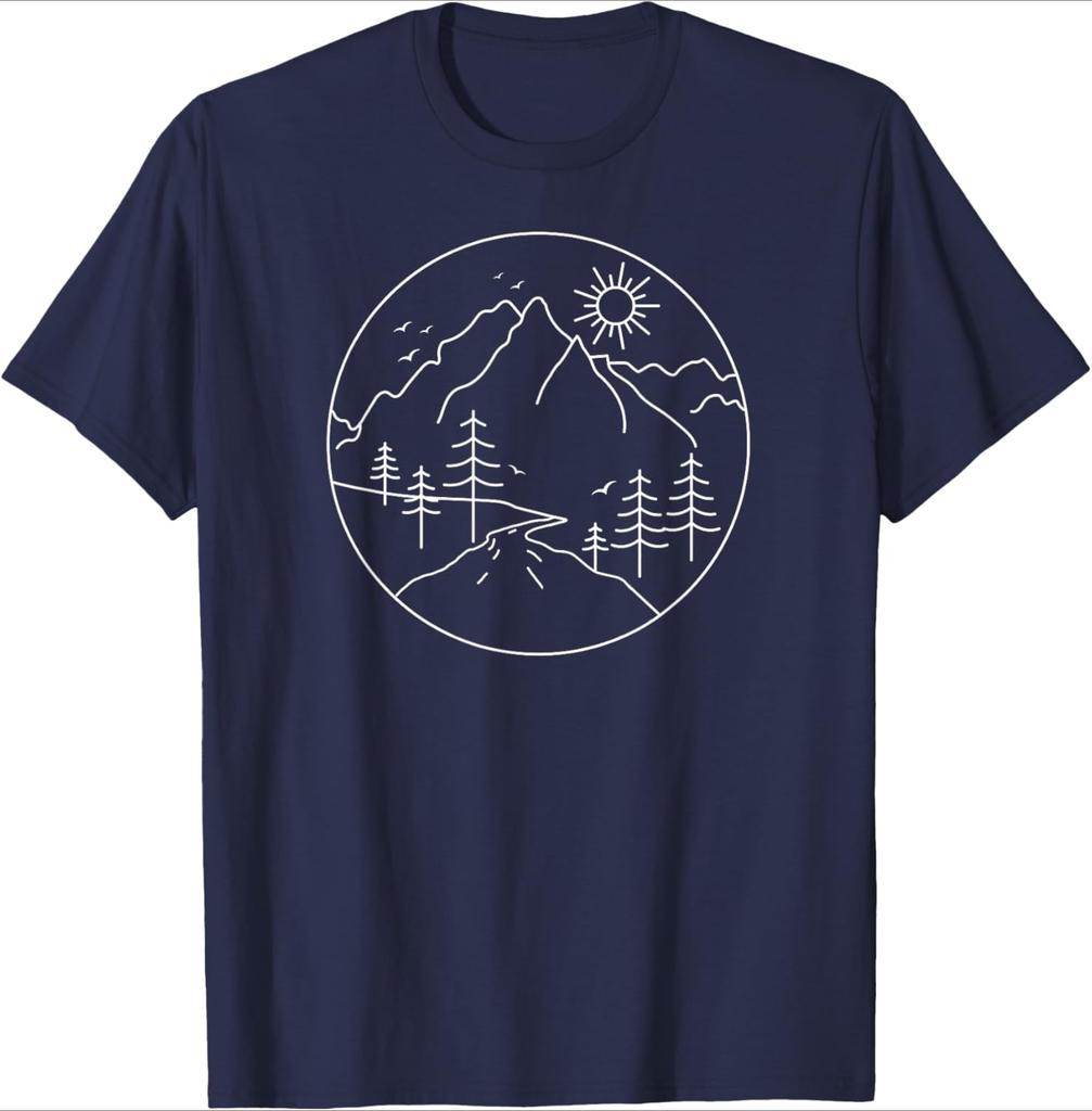 Sunrise Mountain Nature Hiking Camping Outdoors Mountains TShirt
