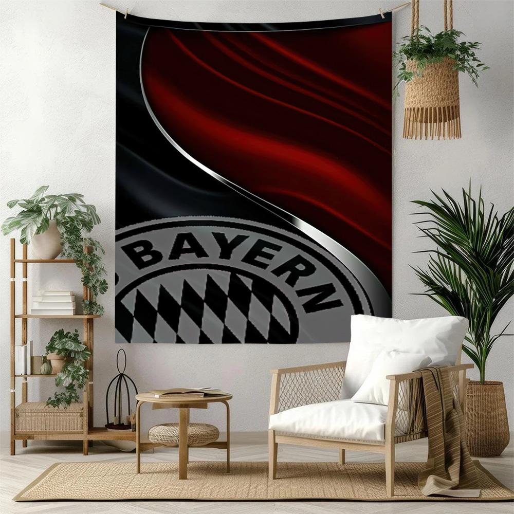 Bayern Munich Wall Decor Tapestry Art For Pet Memorial Birthdaywedding Party Backdrop Family Gift