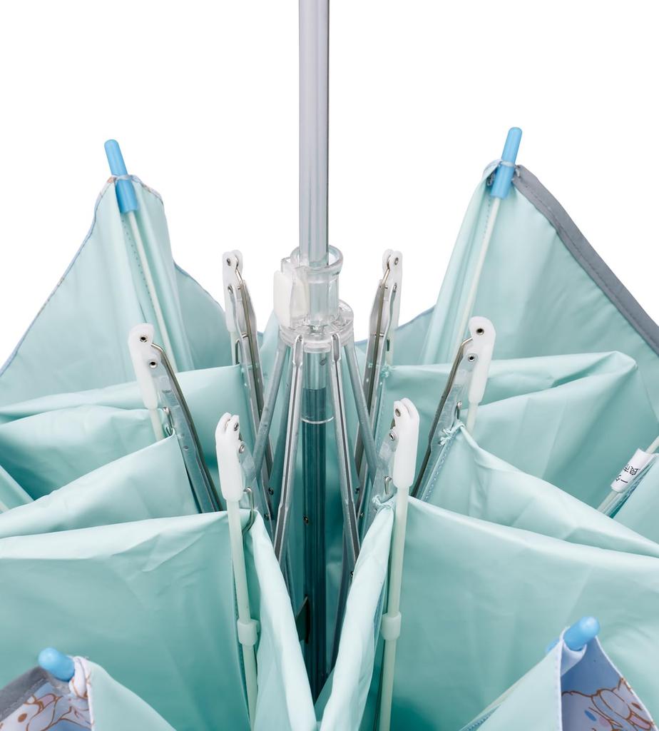 Skater Руководство по складыванию Ages Включает Специальный УФ 6 Подходит для Солнца и Включает Специальное Хранение Sanrio Cinnamoroll Большой Детский Зонт от Солнца, 50 см,