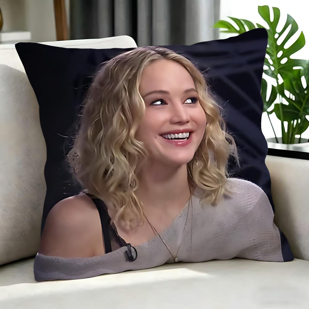 Movie Jennifer Lawrence Cushion Cover Cushion Cover Set 4Pcs 50X50 45X45 40X40 Pillowcase Decorative Sofa Home Decor