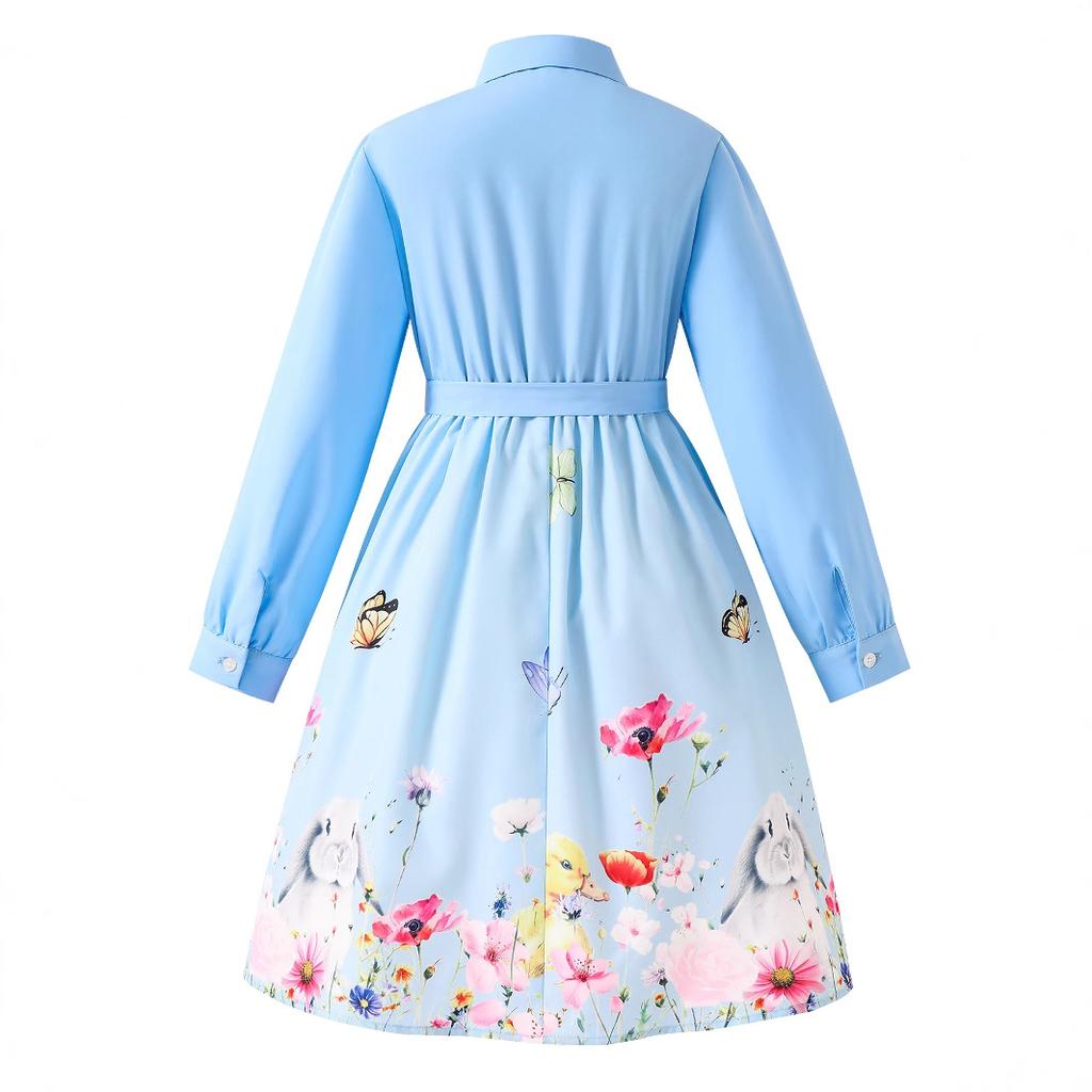Girls Fashion Dress Summer Children Sweet Princess Dress