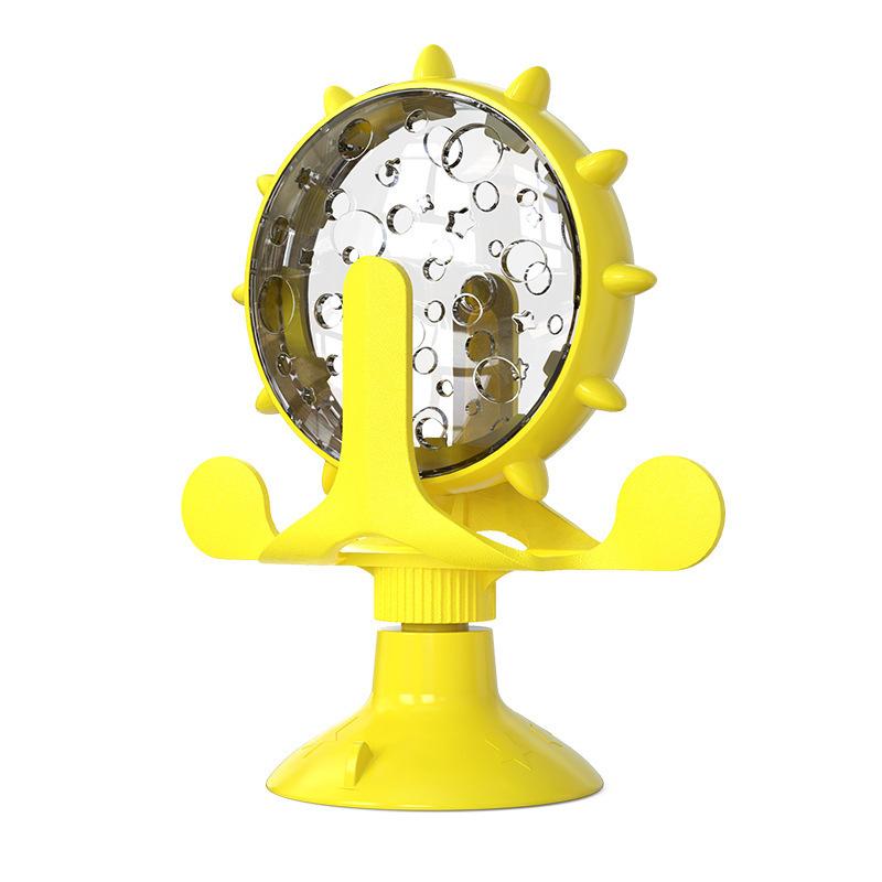 Pet Slow Feeder Puzzle Spinner Toy for Cats Dogs Interactive Treat Dispensing Adjustable Difficulty