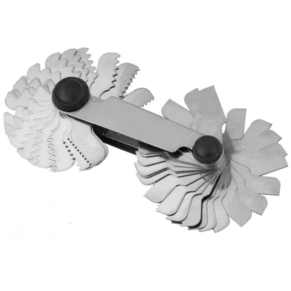 Precision Stainless Steel Thread Pitch Gauge 60 Degree Metric Center Gauge Inch 55 Degree Screw Pitch Gauge Screw Cutting Tools