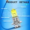 SOFOC H3 Bulb PK22S 12V 100W Light Yellow 4000K Headlight